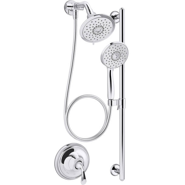 K99243CP,BN Kohler Awaken® B110 Deluxe Multi Function Slide Bar Shower Head & Reviews Wayfair